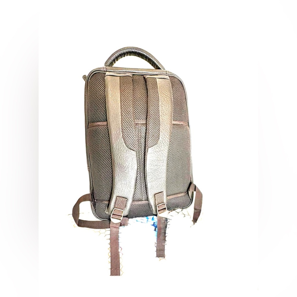 Levenger Backpack Leather Dark Brown - Picture 9 of 12